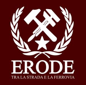 erode tra la strada e la ferrovia